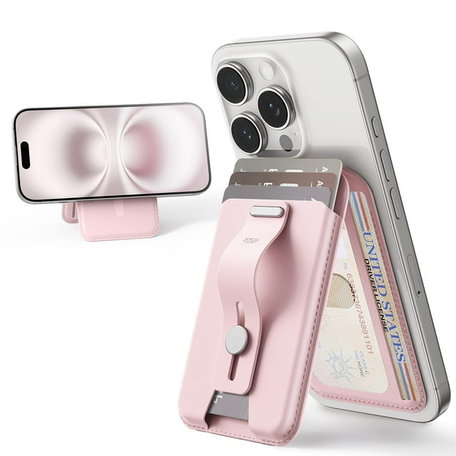 Tarjetero MagSafe Wallet ESR Aura 5 con soporte para iPhone