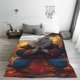 thumbnail image 5 of Balery Maple Leaf Meditating Squirrel Manta de Felpa Suave y Acogedora – Cobija de Franela Aterciopelada para Cama, Lavable y Cálida para Sofá, Mascotas, Transpirable-80"x60", 5 of 7