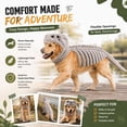 thumbnail image 5 of Pet Dinosaur Costume, 31.4inch Halloween 3D Skeleton Design Costume for Medium to Large Dogs, Realistic Dino Outfit for Pet Cosplay Party Family, Round and Chubby Body,Adorably Silly Black, 5 of 7