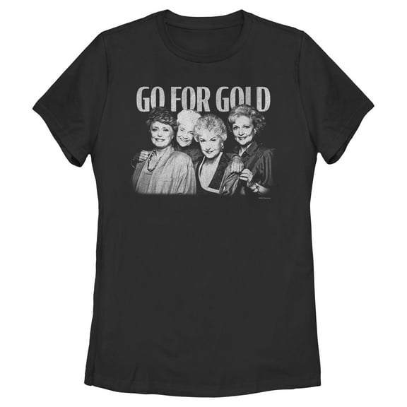 Women's The Golden Girls Go For Gold Retro Graphic T-Shirt