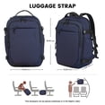thumbnail image 4 of Smicure Travel carry on Backpack Laptop Business 18 Inch Business Anti Theft Slim Water Resistant Sturdy College Computer Bag.Blue, 4 of 9