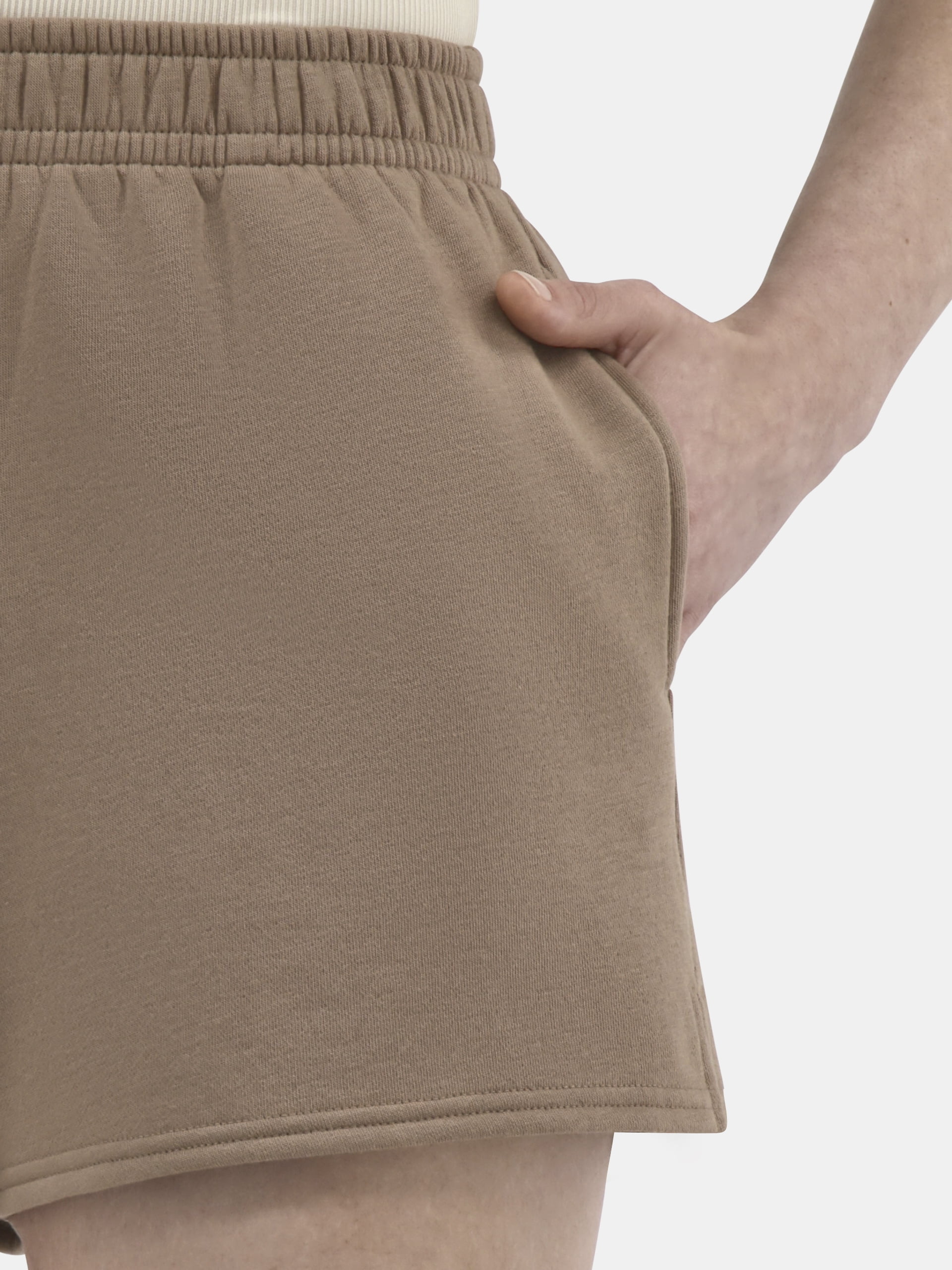 No Boundaries Soft Fleece Shorts, 1 or 2-Pack, Women’s