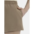 thumbnail image 4 of No Boundaries Soft Fleece Shorts, 1 or 2-Pack, Women’s, 4 of 5