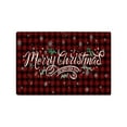 thumbnail image 2 of HomeKingdee Winter Christmas Kitchen Rugs Red Buffalo Plaid Christmas Rugs Merry Christmas Decorations Wreath Kitchen Mats Washable Floor Doormat Area Rugs, 2 of 6