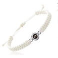 thumbnail image 2 of Pulsera tejida blanca con proyección de 100 idiomas «I You» Pulseras para mujer y hombre Regalo de San Valentín o cumpleaños para novia, novio o esposa Pulseras a juego para parejas, 2 of 8