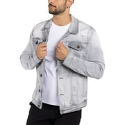 X RAY Jeans Mens Denim Jacket, Grey, S