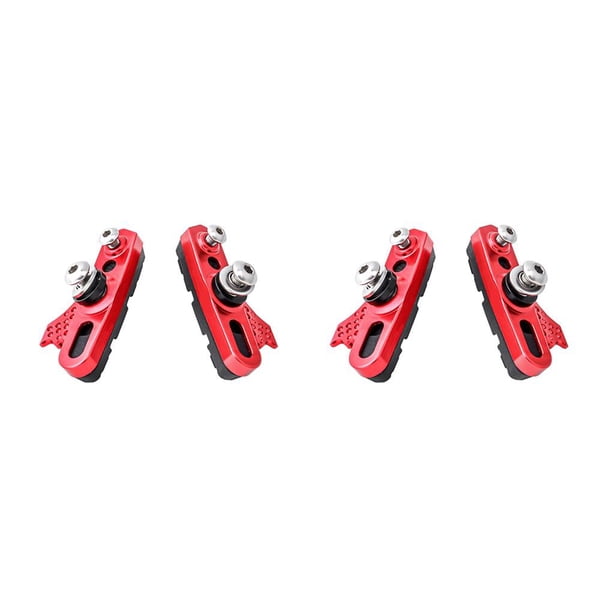 Eigraketly 1 par de piezas de bloque de freno de pastillas de freno accesorio de repuesto profesional pieza de bicicleta de actualización para reparación Negro rojo 2piezas Eigraketly CBP226758