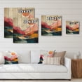 thumbnail image 4 of Designart "Pastel Bold Sunset horizon IV" Abstract Print on Natural Pine Wood, 4 of 5