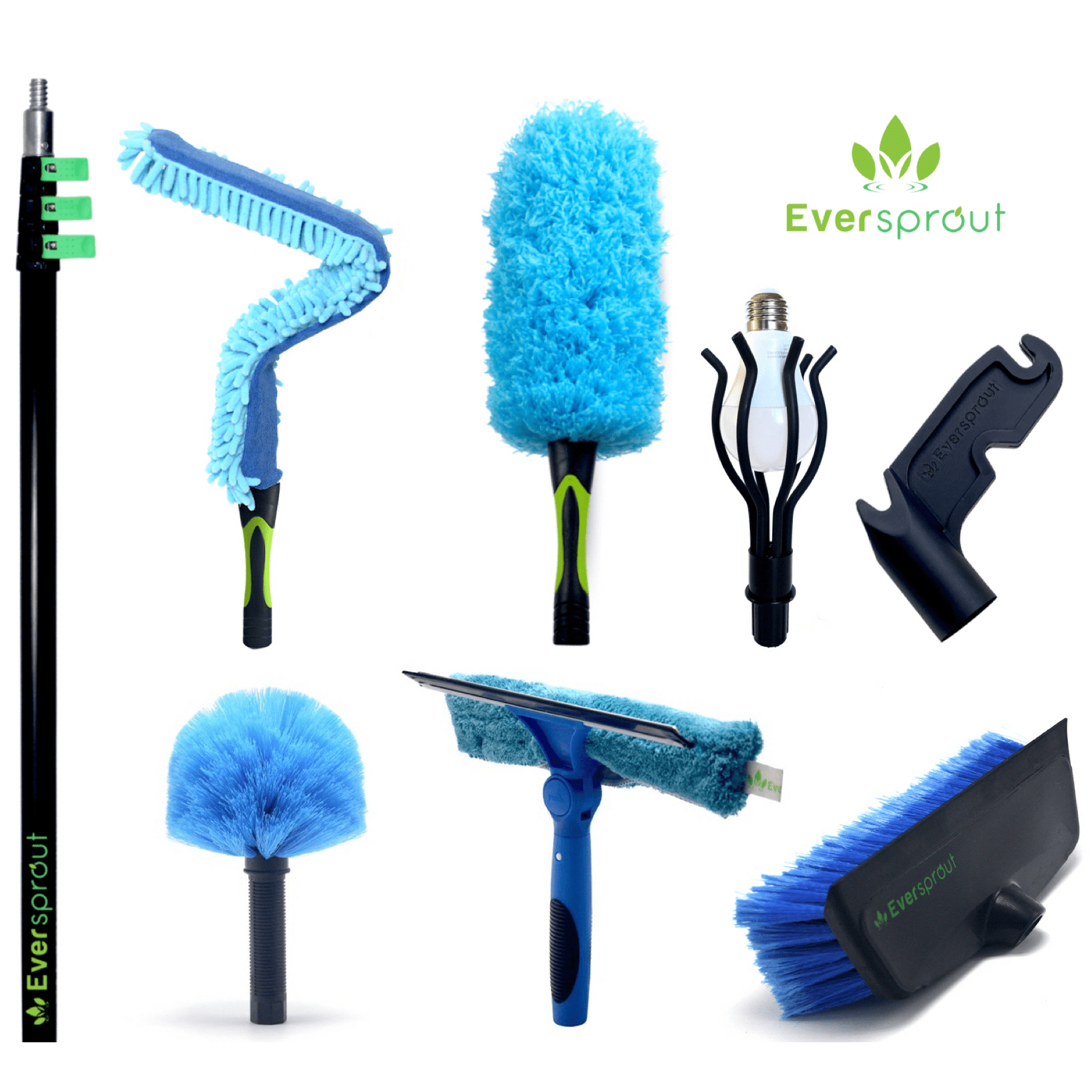 EVERSPROUT 7to24 Foot Extension Pole Total Kit