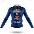 thumbnail image 3 of Chaqueta de ciclismo de manga larga para hombre con diseño de perezoso, ropa de ciclismo de montaña para primavera y otoño, uniforme de bicicleta, camiseta de carreras de bicicleta de carretera transp, 3 of 5