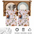 thumbnail image 5 of Pink Spring Floral Kitchen Towels Set of 2, Summer Botanical Vintage Birds Absorbent Dish Towels for Kitchen, Microfiber Hand Towel, Quick Drying Tea Towel for Cleaning Decorative Dishcloths, 5 of 7