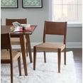 thumbnail image 3 of Holden Dining Chair, Set of 2, Brown with Handwoven Rope Seat, 3 of 11
