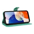 thumbnail image 4 of Dteck Pattern Case for Samsung Galaxy A34 5G,Magnetic Leather Butterfly Floral Embossed Flip Case Card Slots Wallet Stand Cover with Wrist Strap for Galaxy A34 5G,Green, 4 of 7