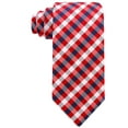 thumbnail image 5 of Red Gingham Plaid Tie for Him | Mens Red and Blue Necktie | Corbatas Para Hombre Elegantes | Scott Allan Ties Red, 5 of 6