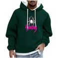 thumbnail image 2 of FDGIU Men's Halloween Graphic Tees Men Casual Fashion Printed Pullover Drawstring Long Sleeve Hooded Sweatshirts Casual Shirts, 2 of 5