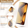 thumbnail image 2 of FrostHike Large Hair Detangling Comb Wide Tooth Comb for Curly Hair Wet Dry Hair. No Handle Detangler Comb Styling Shampoo Comb (), 2 of 5