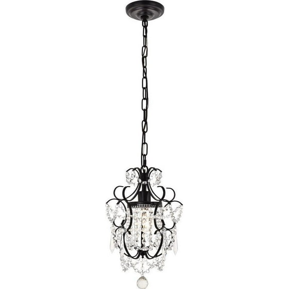 KIRIN Pendant 1-Light Oil-Rubbed Bronze Oil Glass Iron Medium E26 Standard E28