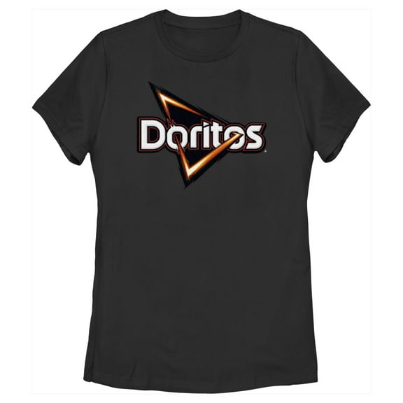Women's Doritos Triangle Logo  Graphic Tee Black X Large