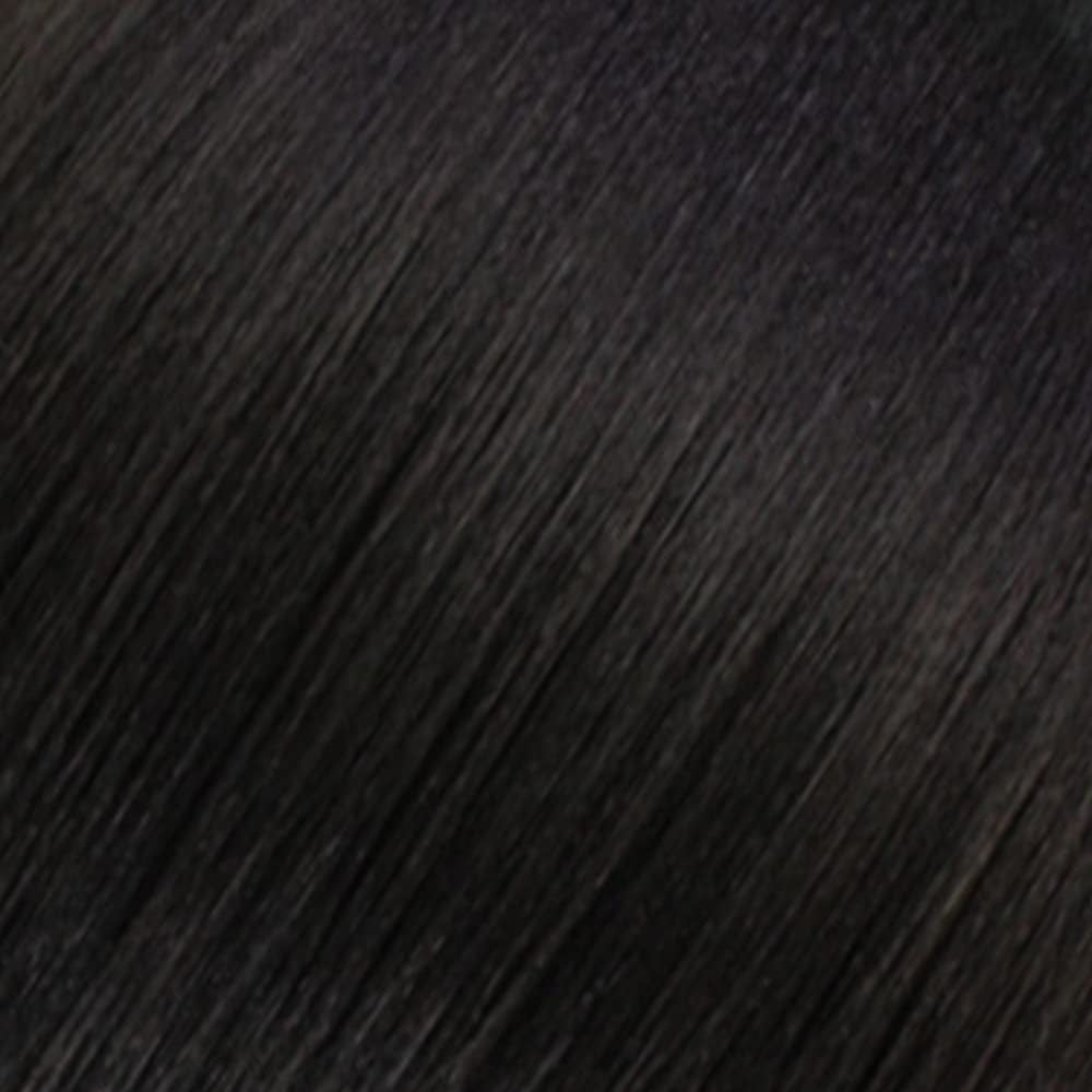 LUXLUXE Layla Straight 27.5 Inch Long 4X4 Hand-Tied Lace Braided Wig, High-Quality Heat Resistant Fiber, 20+ Shades of Natural, Dip Dyed, & Blended Colors (#1B - Natural Black)