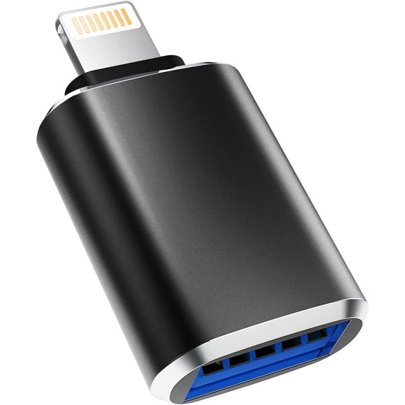 shiyou-Lightning to USB Iphone OTG Adapter Camera Card Reader Flash Drive Mouse Keyboard Hub MIDI Dongle Data Sync Compatible with 13 11 12 Pro Max Mini Xr X Xs 8 7 Se Plus Apple Ipad Air Piano Conve