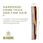 Kent 6T Fine Tooth Comb and Wide Tooth Hair Comb, Handmade Styling Comb for Hair Care, Barber Combs, Beard Combs For Men, Hair Styling Grooming Hair Combs for Men, Women and Kids