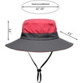 thumbnail image 6 of Dalrosia Womens Ponytail Wide Brim Sun Hat Packable UV Protection Beach Cap for Fishing & Hiking, 6 of 8