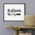 thumbnail image 3 of Restrooms This Way (Right Arrow) 5 x 7 UNFRAMED Print Business & Events Decor Wall Art, 3 of 3