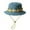 Blue, variant on Xijirk Bucket Hat with Decorative Strap Badge and Holding Cord for Outdoor Leisure Daily Stylish Matching for Women,Khaki,M