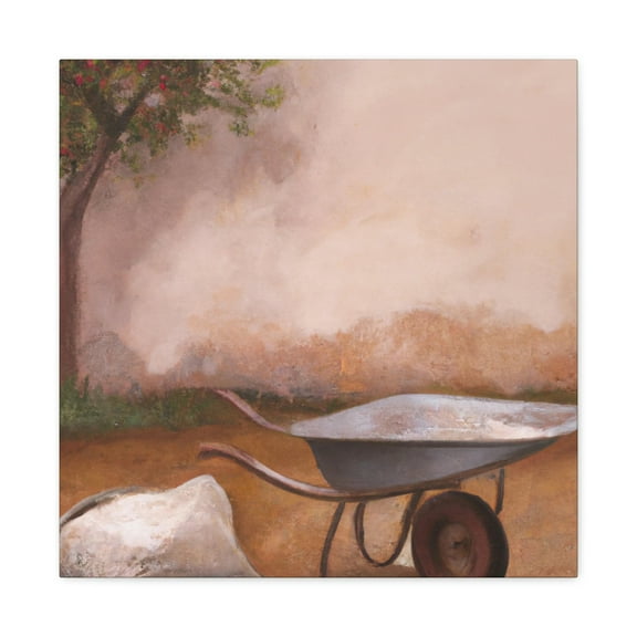 Wheelbarrow in Moonlight - Canvas