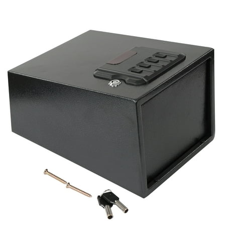 Tactical45 Handgun Safe Anti Pry Door Password Protected Small Gun Safe and Key