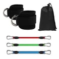 thumbnail image 2 of Resistance Bands Set for Leg & Hip Workouts - 6-Piece Ankle Straps & Elastic Ropes - 13 Inch TPE Strength Training Kit for Thighs, Calves, Glutes - Includes Storage Bag Akmoler | Rubber, Black, 2 of 8