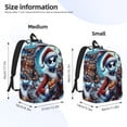 thumbnail image 2 of Goofa The Nightmare Before Christmas Pattern Durable Canvas Daypack - High-Quality Vintage Backpack, Compact & Versatile for Travel and Everyday Use-Small, 2 of 5