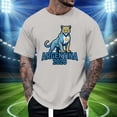 thumbnail image 2 of 2026 Argentina Soccer Mens T-Shirts Short Sleeve Casual Crewneck Pullover Summer Tops Soccer Shirt for Men Indoor Outdoor Activities Daily Wear, 2 of 4