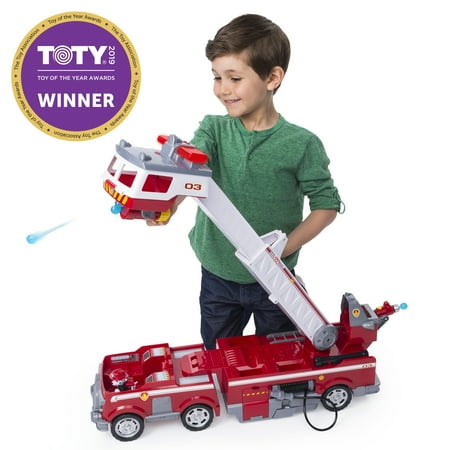 PAW Patrol Ultimate Rescue Fire Truck with Extendable 2 ft. Tall Ladder, for Ages 3 and (Fire Trucks Responding Best Of 2019)