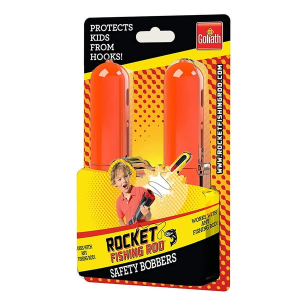 Goliath Kids Rocket Fishing Pole Rod & Reel w/ 3 Plastic Rocket