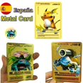 thumbnail image 2 of 10000 Arceus Vmax DIY Golden Cards in Spanish Iron Metal Pokmo Letters Kids Gift Game Collection Cards, 2 of 5