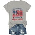 thumbnail image 4 of JFGHDG T-Shirts For Women Retro Independence Anniversary Tee Men'S Regular Fit Flag Tee Commemorative Independence Anniversary Tee We The People Years Tee Light Ashy 2XL, 4 of 5