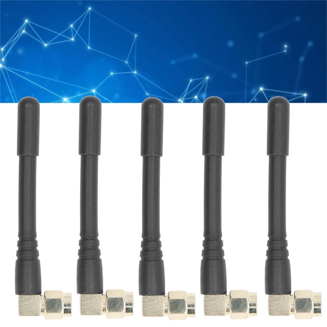 5pcs Omnidirectional Antenna 3dbi High Gain SMA Male Elbow Connector For System
