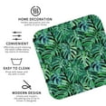 thumbnail image 3 of Picia Monstera Leaves Printed Leather Coasters for Drinks, 4" Drink Coasters Set of 4 for Tabletop Protection, Handmade Luxurious Home Décor and Housewarming Gift -Square, 3 of 6