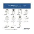 thumbnail image 5 of Atwell Collection 10" One-Light Mid-Century Modern Brushed Nickel Clear Glass Semi-Flush Mount Light, 5 of 13
