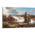 thumbnail image 1 of ARTCANVAS Thundering Waterfall Canvas Art Print by Franz Richard Unterberger - Size: 40" x 26" (0.75" Deep), 1 of 9