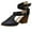Black, variant on HBGVBA Womens Summer Sandals High Heel Pointed Toe Vintage Belt Buckle Cut Out Summer Dressy Casual Outdoor Versatile Shoes 37