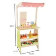 thumbnail image 6 of Hey Play Kids Grocery Store Wood Play Set with 31 Food Accessories (White), 6 of 6