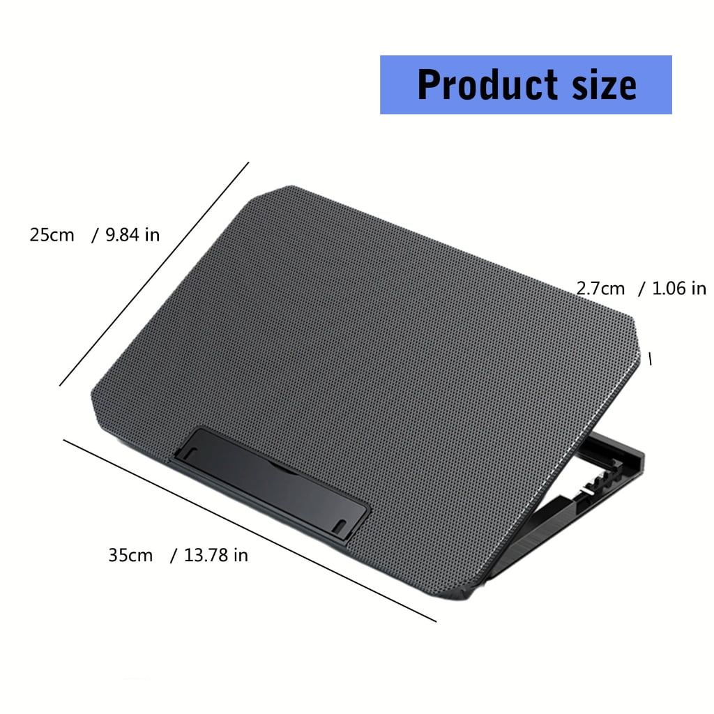 WINDLAND Foldable Adjustable Laptop Cooling Pad with 2 Quiet Fan For Notebook Adjustable