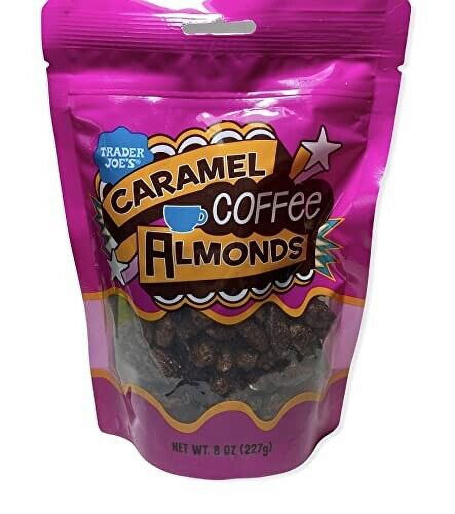 2 Packs Trader Joe's Caramel Coffee Almonds 8 oz Each