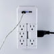 thumbnail image 2 of Protector contra Sobretensiones GE Blanco con 6 Salidas Giratorias y 2 Puertos USB, 2 of 8