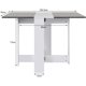 thumbnail image 4 of Mesa de Comedor Plegable, Mesa de Cocina con Alas Abatibles, Blanco+Gris Oscuro esquí esquí Gafas de esquí, 4 of 5