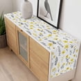 thumbnail image 4 of Yellow Spring Floral Table Runner 108 Inches Long Farmhouse Dress Scarves, Flowers Botanical Elegant Pastoral Dining Tablerunner for Coffee Table/Kitchen Island/Party Décor, 13" x 108", 4 of 8
