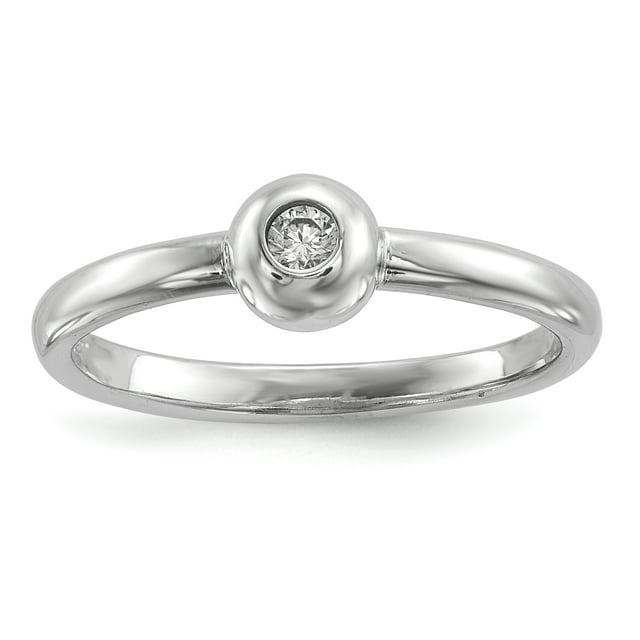 Bague en Argent Sterling 925 avec Zircon Cubique Cz