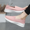 thumbnail image 7 of GUOBIOZIY Women’s Breathable Slip on Non-slip Shoes New Comfort Loafers Flats Wide Width Fit Walking Slip-Ins Sneakers Boat Shoes（Pink,9）, 7 of 7
